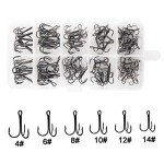 Treble Hooks Kit - High Carbon Steel, 110pcs