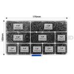 2000pcs High Carbon Steel Offset Fishing Hooks