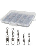 210pcs Barrel Swivels with Snaps for Fishing