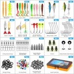 PLUSINNO 137-Piece Fishing Lure Tackle Box Set