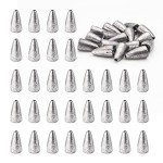 50pcs Lead Worm Fishing Sinkers for Bass