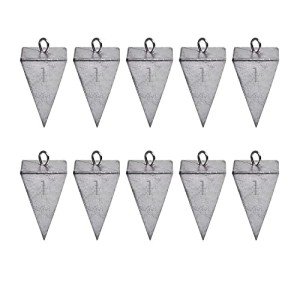 Pyramid Sinkers for Saltwater Fishing Tackle