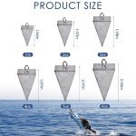 Pyramid Sinkers for Saltwater Fishing Tackle
