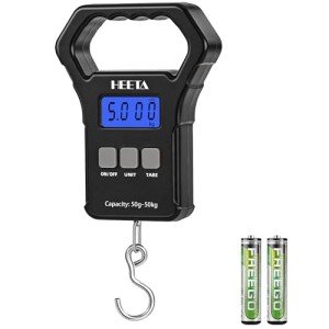 HEETA 110lb Digital Fish Scale with LCD Display
