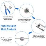 106pcs Fishing Weights Sinkers Kit with Tackle Box