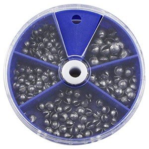 Joyiii Round Split Shot Sinkers - 205 Pieces
