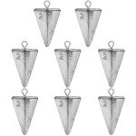 Pyramid Sinkers Fishing Weights Kit - 8 Pieces
