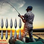10 Fishing Bottom Sinkers Weights - 1.05 oz