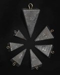 Pyramid Sinkers Lead Fishing Weights - 5 Pack