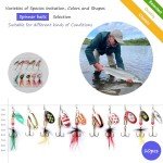 10PCS Trout Fishing Lures Kit with Tackle Box