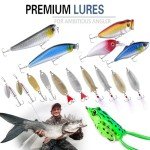 PLUSINNO Fishing Lures Tackle Box Set, 102/302pcs