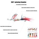 10PCS Trout Fishing Lures Kit with Tackle Box