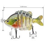 BASSDASH Multi-Jointed Bluegill Swimbait Lure