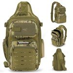 KastKing BlowBak Tactical Fishing Sling Backpack - Khaki Camo