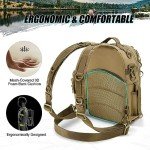 Lightweight Multifunctional Fishing Tackle Backpack - Khaki