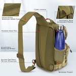KastKing BlowBak Tactical Fishing Sling Backpack - Khaki Camo