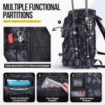 Plusinno Water-Resistant Fishing Backpack with Rod Holders
