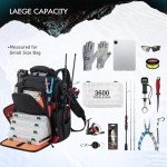 Piscifun Large Fishing Tackle Backpack with Trays