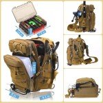 Compact Fishing Gear Backpack with Tackle Box