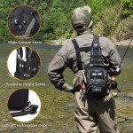 Dovesun Waterproof Fishing Sling Pack with Tackle Boxes