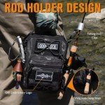 Dovesun Waterproof Fishing Sling Pack with Tackle Boxes