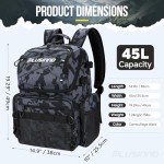 PLUSINNO Water-Resistant Fishing Backpack with Rod Holders