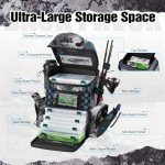 Piscifun Waterproof Fishing Tackle Backpack with Rod Holders