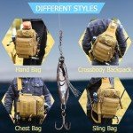 Compact Fishing Gear Backpack with Tackle Box