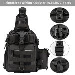 Large Water-Resistant Fishing Backpack with Rod Holder