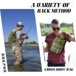 Fishing Tackle Storage Backpack with Rod Holder