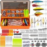 PLUSINNO 353-Piece Fishing Lures and Tackle Kit