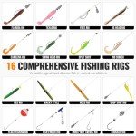 PLUSINNO 3-Layer Tackle Box with 415PCS Lures