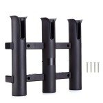 Wall-Mounted Fishing Rod Holder Rack (3 Poles)