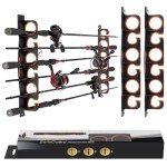 KastKing Wall-Mounted Fishing Rod Holder for 6 Rods