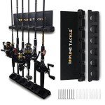 Vertical Fishing Rod Holders for Wall Storage