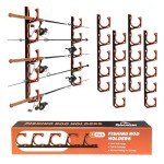 Garage Fishing Rod Holder - Wall or Ceiling Mount (4 Pack)