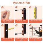 Garage Fishing Rod Holder - Wall or Ceiling Mount (4 Pack)