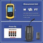 LUCKY Portable Kayak Fish Depth Finder LCD