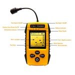 Portable Handheld Fish Finder with Sonar Display