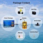 Portable Handheld Fish Finder with Sonar Display