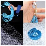 Yeahmart 4Ft Saltwater Fishing Cast Net with Zinc Weights