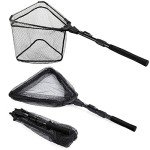 PLUSINNO Foldable Fishing Landing Net with Telescopic Handle
