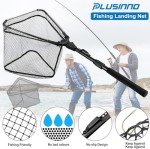 PLUSINNO Foldable Fishing Landing Net with Telescopic Handle
