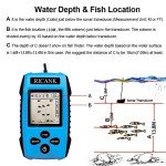 RICANK Portable Fish Depth Finder with LCD Display