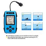RICANK Portable Fish Depth Finder with LCD Display