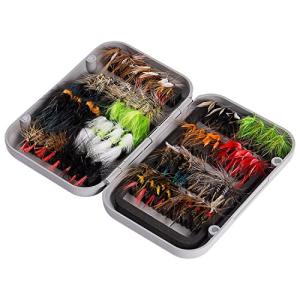 BASSDASH 64-Piece Fly Fishing Assorted Flies Kit