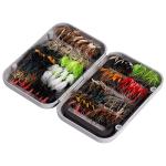 BASSDASH 64-Piece Fly Fishing Assorted Flies Kit