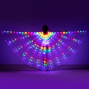 LED Belly Dance Wings with Telescopic Sticks