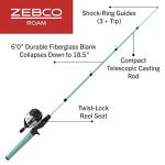 Zebco Roam Spincast Reel and Telescopic Rod Combo