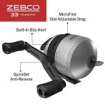 Zebco 33 Spincast Reel and Telescopic Rod Combo